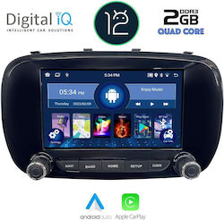 Digital IQ Car-Audiosystem für Fiat 500X 2014> (Bluetooth/USB/AUX/WiFi/GPS/Apple-Carplay) mit Touchscreen 7"