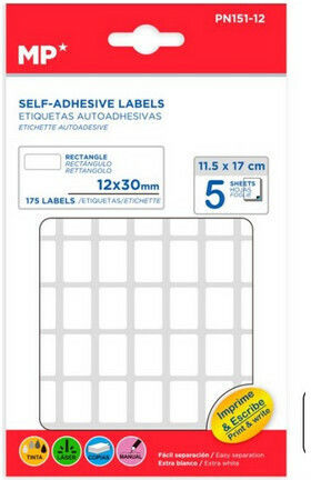 Madrid Papel Notebook Labels 175pcs