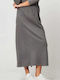 American Vintage Midi Skirt in Gray color