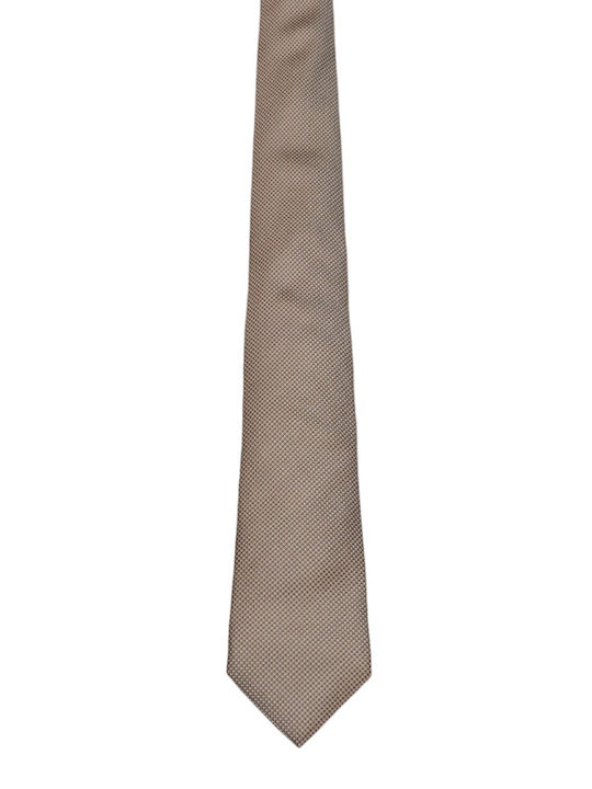Hugo Boss Σετ Ανδρικής Γραβάτας Μονόχρωμη σε Μπεζ Χρώμα
