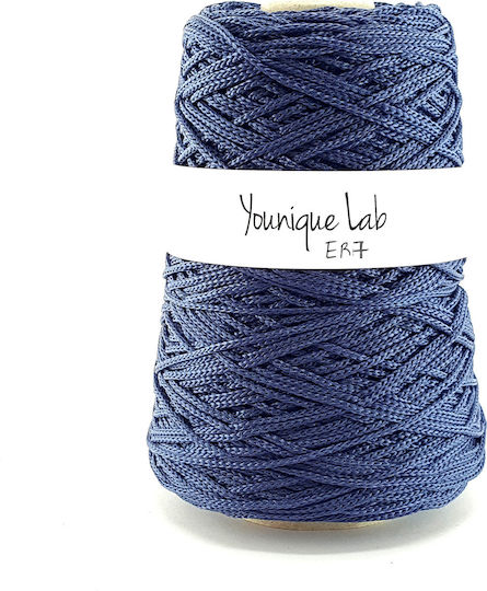 Younique Lab Strickgarn für Taschen Polypropylen Blau 300g
