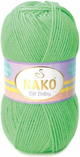 Nako Acrilyc Knitting Yarn Green 250m 100gr