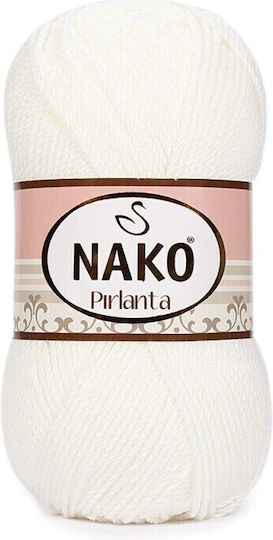 Nako Νήμα Πλεξίματος Ακρυλικό Λευκό 225m 100gr