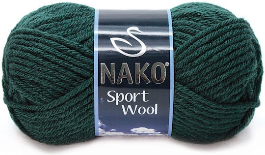 Nako Sport Wool Μεικτό Πράσινο 120m 100gr