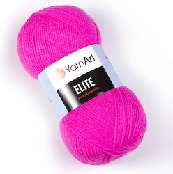 YarnArt Elite Ακρυλικό Ροζ 300m 100gr