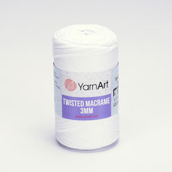YarnArt Macrame 3mm Μακραμέ Βαμβακερό Λευκό 195...
