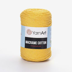 YarnArt Макраме Памучна Жълта 225м 250гр