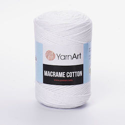 YarnArt Macrame Μακραμέ Συνθετικό Λευκό 225m 250gr