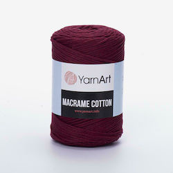 YarnArt Макраме Памучна Червена Прежда 225м 250гр