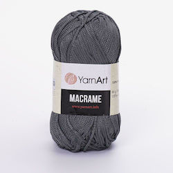 YarnArt Macrame Μακραμέ Συνθετικό Γκρι 130m 90gr