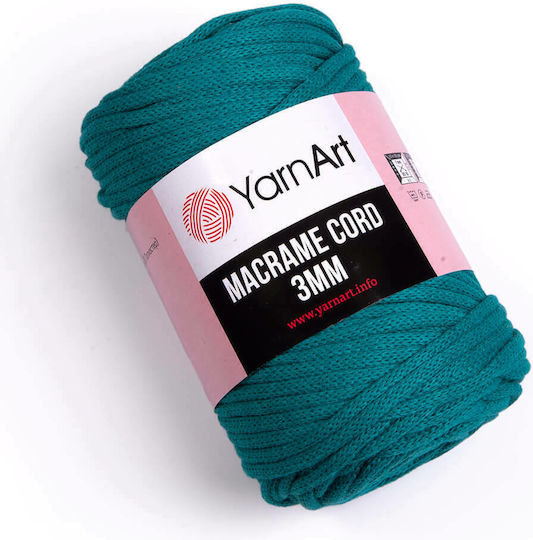 YarnArt Macrame Cord 3mm Macrame Cotton Blue 85m 250gr