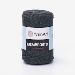 YarnArt Macrame Μακραμέ Βαμβακερό Γκρι 225m 250gr