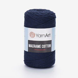YarnArt Макраме Памучна Синя 225м 250гр