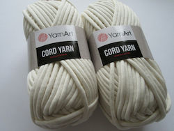 YarnArt Cord Yarn Βαμβακερό Λευκό 73m 250gr