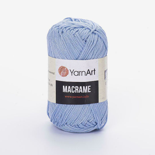 YarnArt Makramee Synthetisches Hellblau 130m 90g
