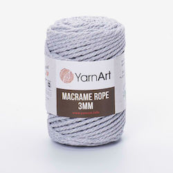 YarnArt Macrame Rope 3mm Μακραμέ Βαμβακερό Γκρι...