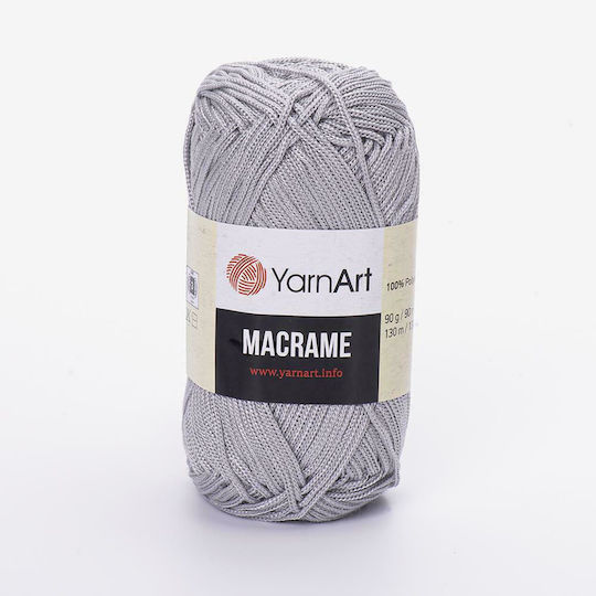 YarnArt Macrame Μακραμέ Συνθετικό Γκρι 130m 90gr