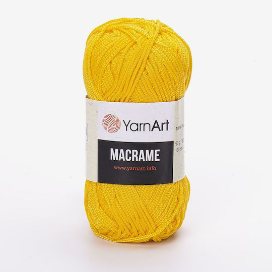 YarnArt Macrame Synthetic Yellow 130m 90gr