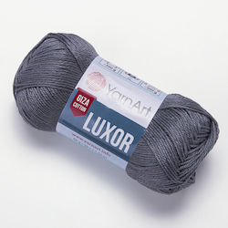 YarnArt Luxor Baumwolle Grau 125m 50g
