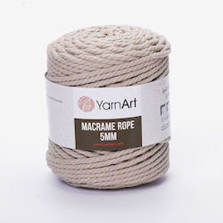 YarnArt Macrame Rope 5mm Μακραμέ Βαμβακερό Μπεζ...