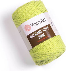 YarnArt Macrame Rope 3mm Μακραμέ Βαμβακερό Πράσ...