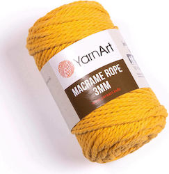 YarnArt Macrame Rope 3mm Μακραμέ Βαμβακερό Κίτρ...