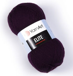 YarnArt Elite Ακρυλικό Μωβ Σκούρο 300m 100gr