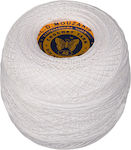 Πεταλούδα Cotton Knitting Yarn Νο40 White 540m 50gr