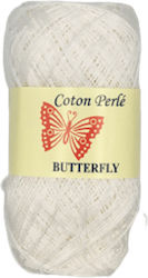 Petalouda Strickgarn PERLE Weiß 340m 50gr