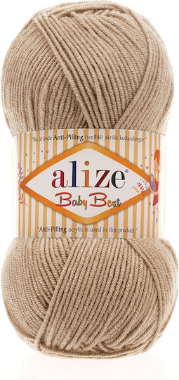 Alize Acrilyc Knitting Yarn BABY BEST Beige 240m 100gr