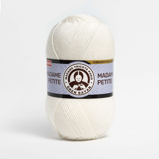 Madame Tricote Paris Madame Ακρυλικό Λευκό 250m 100gr