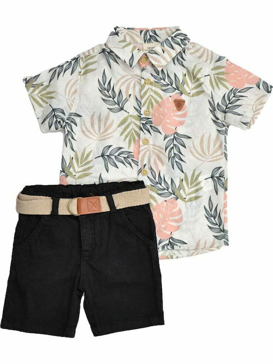 Kinder-Set mit Shorts Sommer 2Stück Ecru