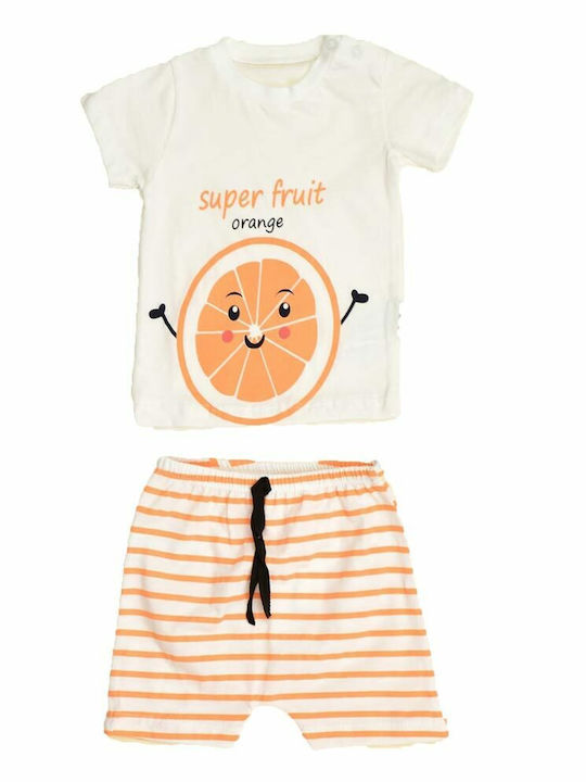 Potre Kinder Set mit Shorts Sommer 2Stück Orange