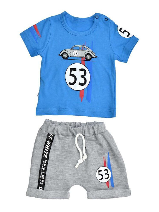 Kinder-Set mit Shorts Sommer 2Stück Blau