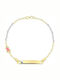 Eforo Kids Bracelet ID from Gold 14K with Figure