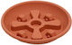 Micplast Plate Pot Plastic Brown Wheeled 30x30cm WS30-TERRACOTTA
