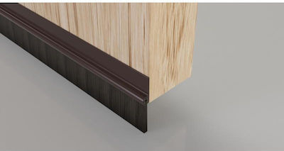 Viosarp Self-Adhesive Tape Draft Stopper Door with Brush in Brown Color