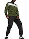 Poly Tracksuit Glossy with Elastic Khaki