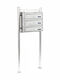 Wiltoc Cutie Poștală pentru Bloc Inox în Culoarea Argintiu 38.5cm