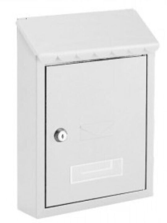 Technomax Metallic Outdoor Mailbox White 30x21....