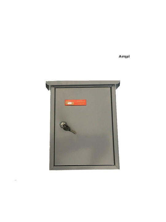 Viometal LTD Toulon 95 Outdoor Mailbox Metallic in Gray Color