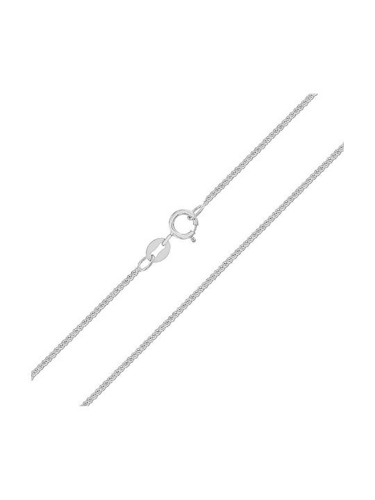 Eforo White Gold Chain Neck 14K Length 50cm