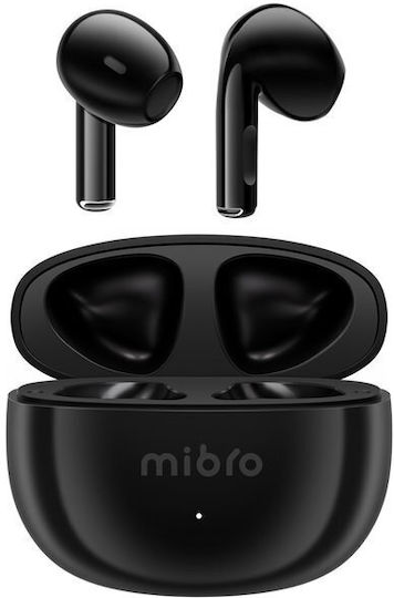 Mibro Earbuds 4 Bluetooth хендсфри Слушалки с Кутийка за Зареждане Черен