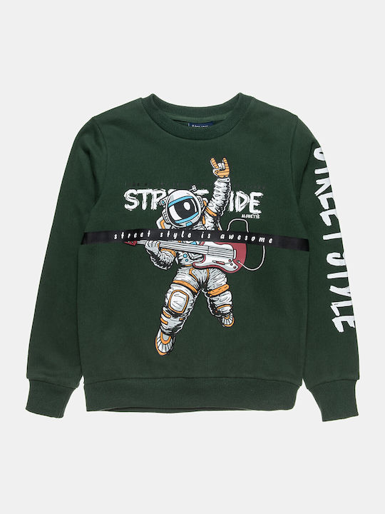 Kinder-Sweatshirt Monochrome - Cypress green