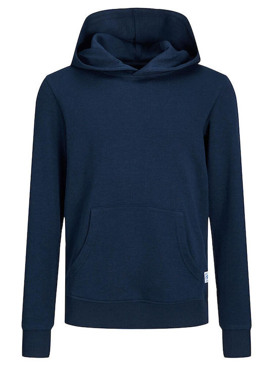 Jack & Jones Kinder-Sweatshirt mit Kapuze und Taschen Marineblau