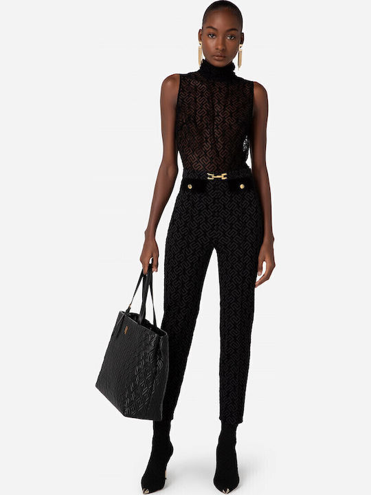 Elisabetta Franchi Women's Sleeveless One-piece Suit Black