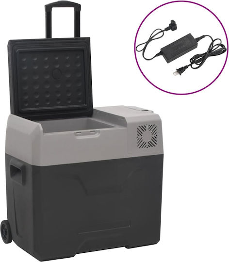 vidaXL Frigider Portabil 40L Negru