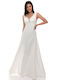 RichgirlBoudoir Maxi Wedding Dress with Lace White