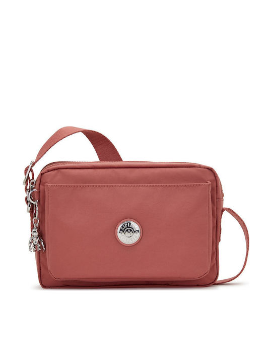 Kipling Abanu M Γυναικεία Τσάντα Ώμου Ροζ