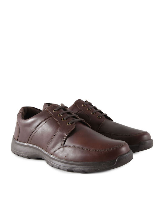 Hush Puppies Leder Herren Freizeitschuhe Braun
